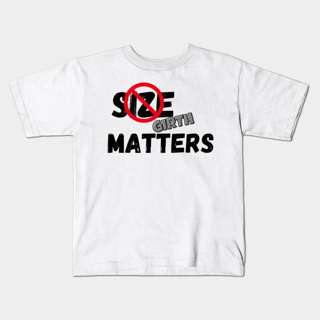 Size Matters Kids T-Shirt by Smallcake Designs